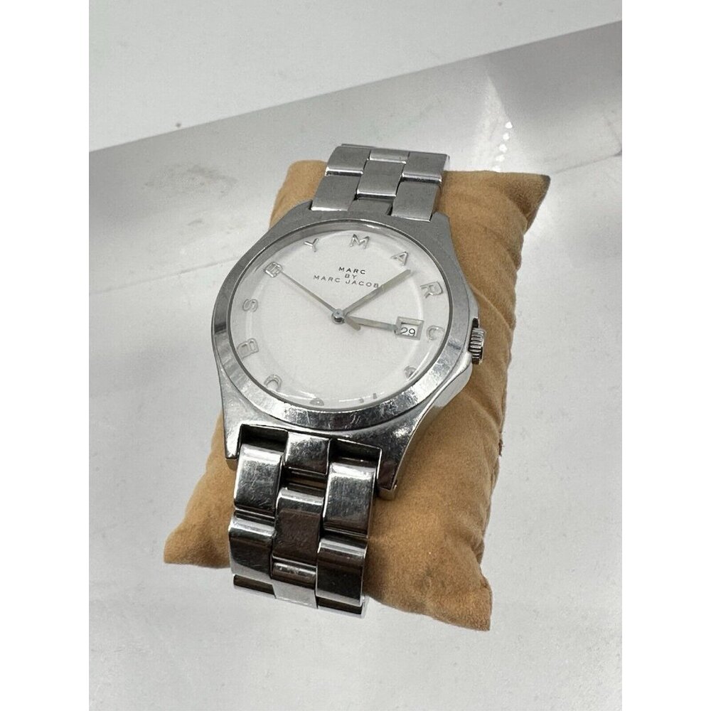 MARC BY MARC JACOBS  Quartz watch MBM9006 Stainless steel Silver &White (K)